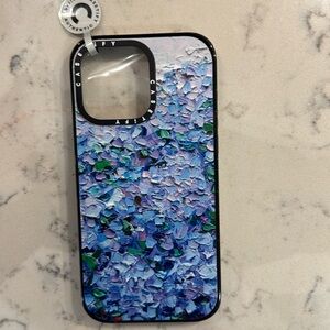 NEW casetify iPhone 15 pro max case with mag safe hydrangeas with kick stand